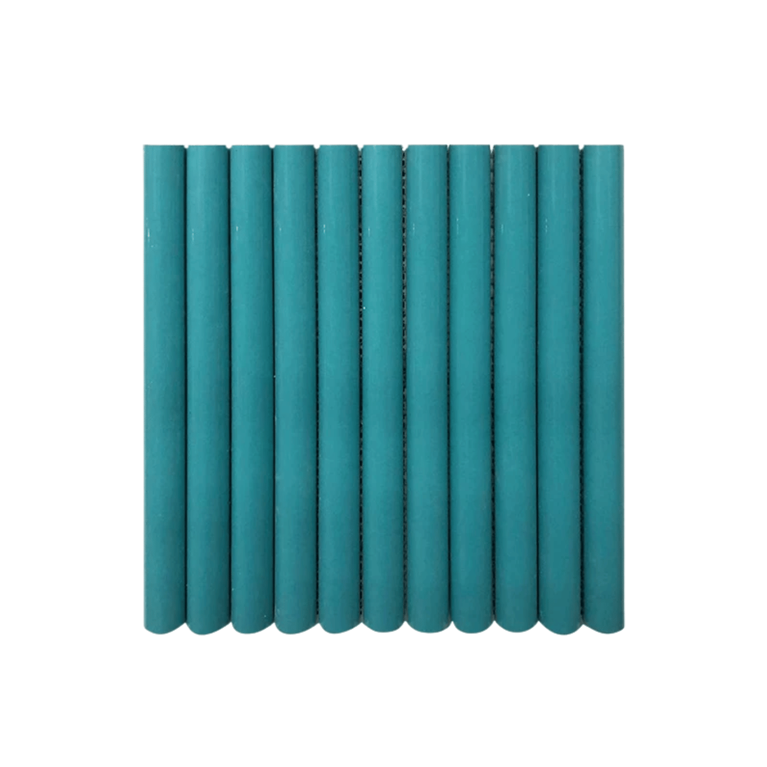 โมเสค TIMELESS TILES รุ่น LONN 29X30 ซม. สีฟ้าอมเขียว BOLD TURQUOISE BLUE โมเสกแท่งทรงโค้งครึ่งวงกลม_0